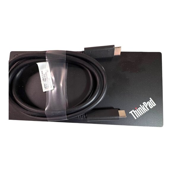 Lenovo ThinkPad 40AY Universal USB-C Docking Station Gen2 w/ DP + HDMI Cable - Picture 2 of 12